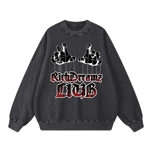 Snow Washed Oversized Sweatshirt